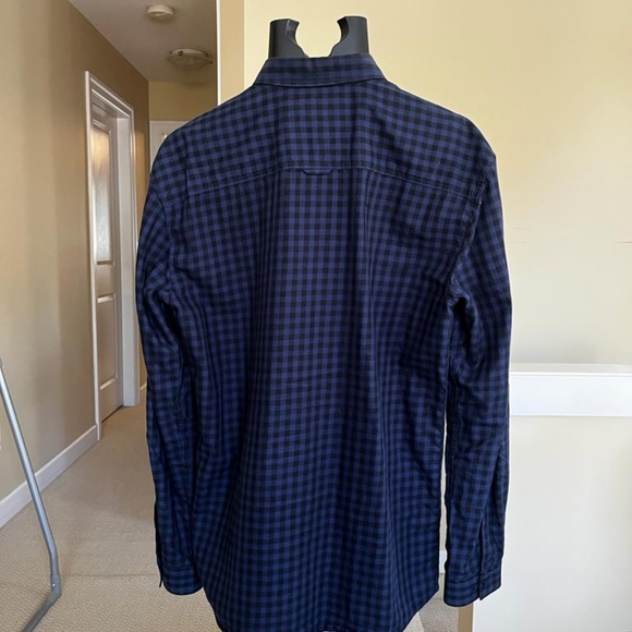 Jack & Jones checkered shirt, Size L, blue and black - Picture 3 of 3
